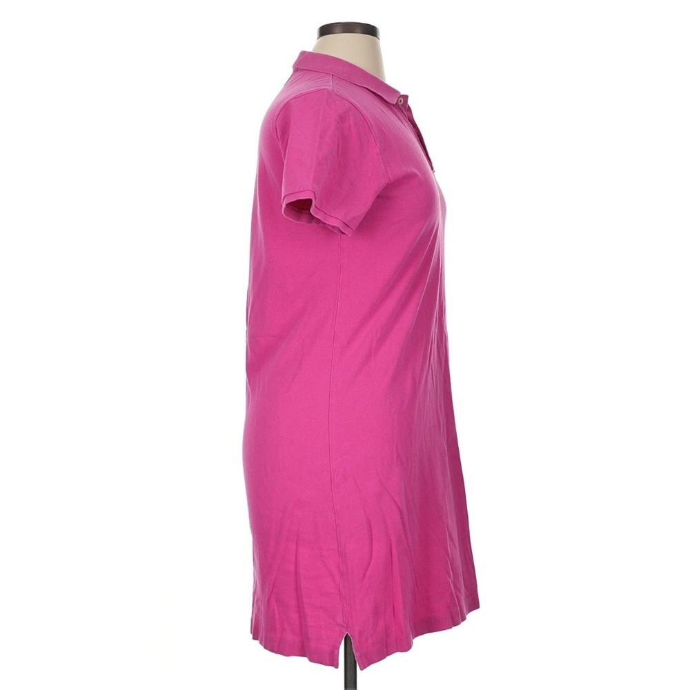 Ralph Lauren Sport Dress Women XL Pink Polo Pique Short Sleeve Cotton Knit Pony - Picture 3 of 7